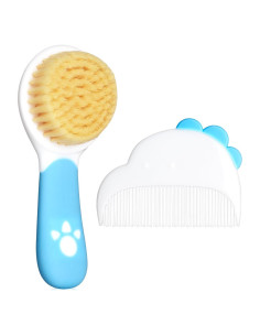 Juego de Cepillo y Peine para Bebés Azul - Cuidado Suave