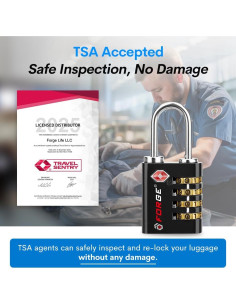 Cerradura TSA Forja TS-431 Doble Apertura 2 Pk Negra 2