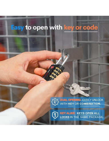 Cerradura TSA Forja TS-431 Doble Apertura 2 Pk Negra