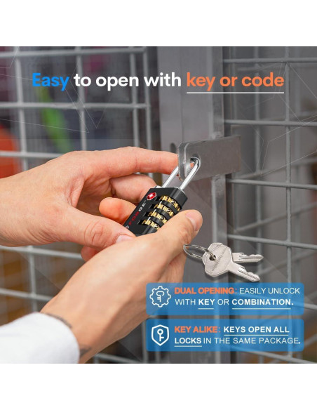 Cerradura TSA Forja TS-431 Doble Apertura 2 Pk Negra