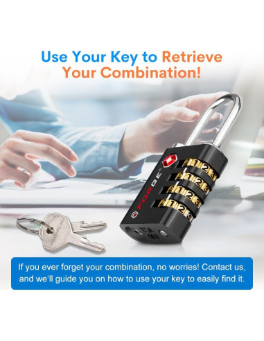 Cerradura TSA Forja TS-431 Doble Apertura 2 Pk Negra