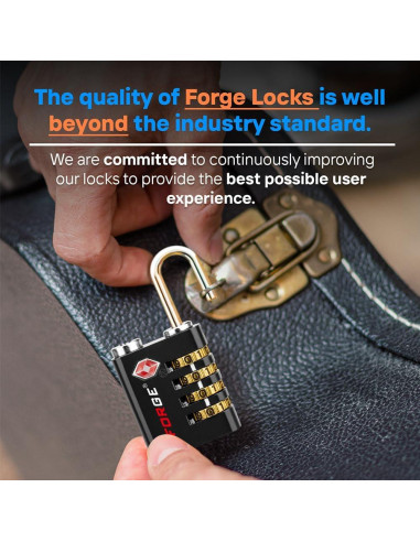 Cerradura TSA Forja TS-431 Doble Apertura 2 Pk Negra