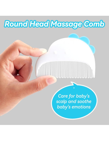 Juego de Cepillo y Peine para Bebés Azul - Cuidado Suave