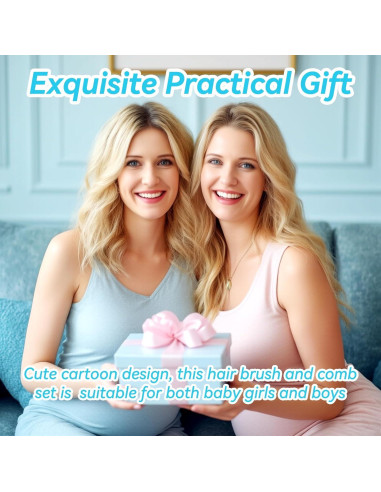 Juego de Cepillo y Peine para Bebés Azul - Cuidado Suave