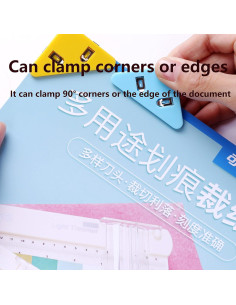 Clip Documental Multifuncional GELRHONR Triangular Blanco 2