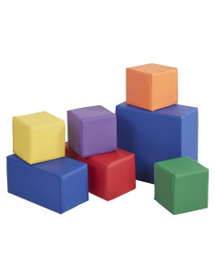 Bloques de Construcción de Espuma ECR4Kids - 7 Piezas Variadas
