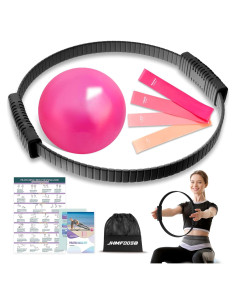 Juego de Anillo de Pilates JHMFDDSB con Pelota y Bandas