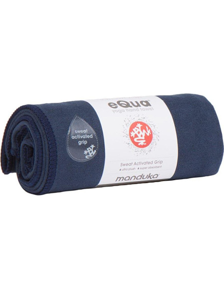 Toalla de Yoga Manduka eQua - Microfibra Secado Rápido 41cm Azul
