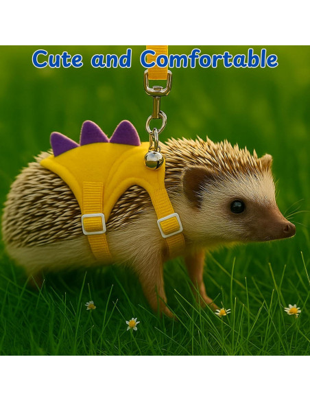 Correa y Arnés Ajustable para Erizo Homedy Amarillo Correa y Arnés Ajustable para Erizo Homedy Amarillo