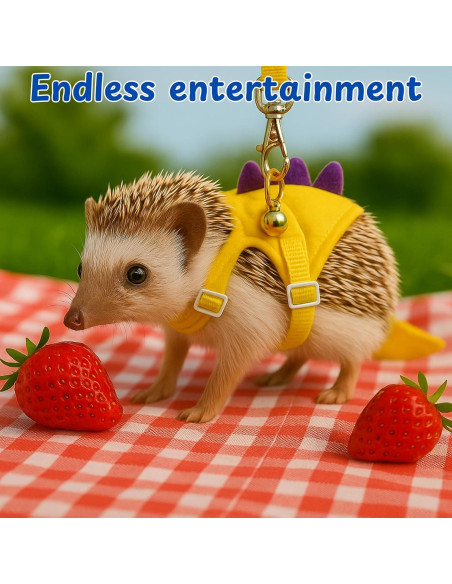 Correa y Arnés Ajustable para Erizo Homedy Amarillo Correa y Arnés Ajustable para Erizo Homedy Amarillo