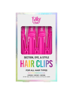 Pinzas para Cabello Punky Colour - 4 Piezas, Antideslizantes