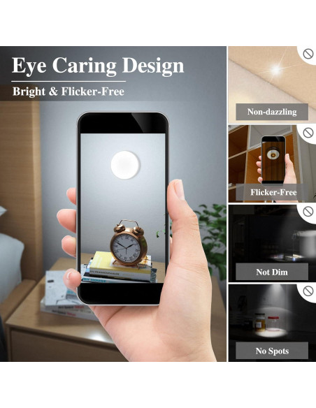 Luz LED de Sensor de Movimiento ChiChi 2Pack Cálido 3000K