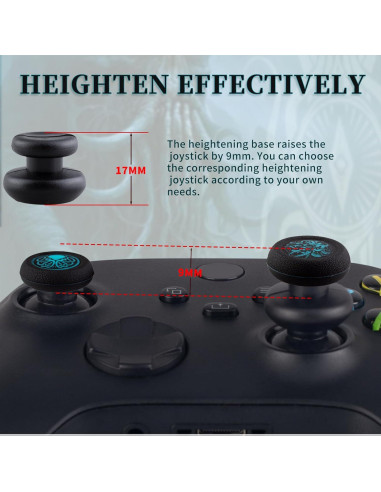 Controles de Pulgar SoAegis para Xbox One/Series X - 4 PCS