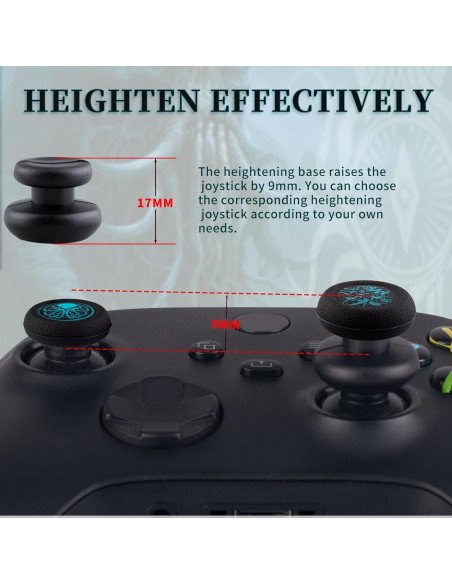 Controles de Pulgar SoAegis para Xbox One/Series X - 4 PCS