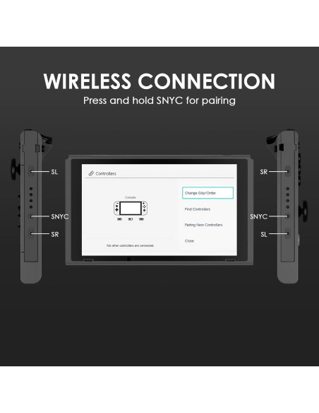 Controlador Inalámbrico Kvkdiir para Nintendo Switch/Lite/OLED