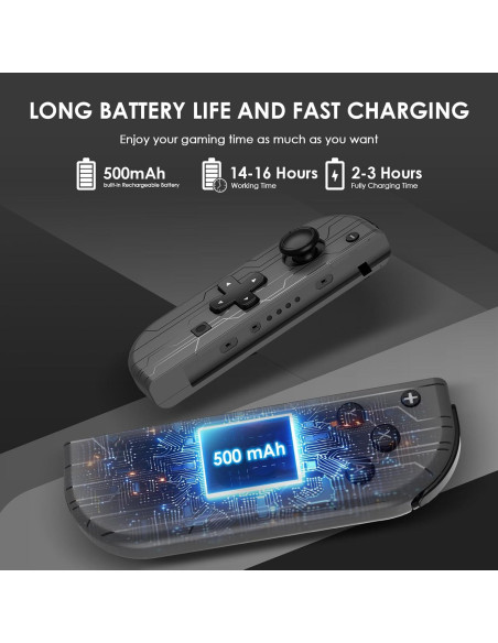 Controlador Inalámbrico Kvkdiir para Nintendo Switch/Lite/OLED