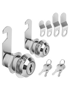 Cerradura de Cajón Pertinel 1-1/8" con Llave Igualada 2Pcs