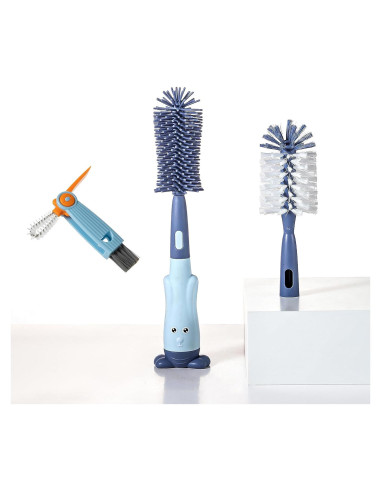 Cepillo de Limpieza para Botellas y Tazas Chemimoso Azul