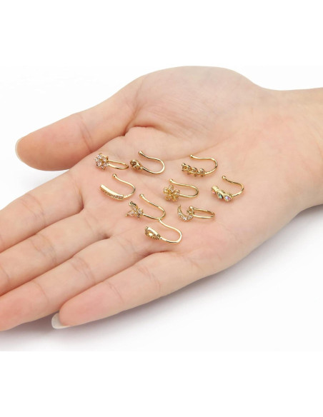 CrazyPiercing Anillo Falso de Nariz Clip 9 Piezas Joyería Mujer CrazyPiercing Anillo Falso de Nariz Clip 9 Piezas Joyería Mujer