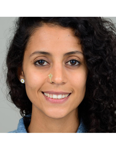 CrazyPiercing Anillo Falso de Nariz Clip 9 Piezas Joyería Mujer