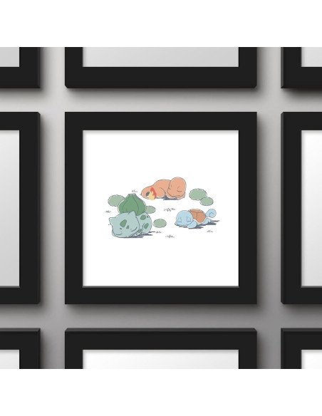 Arte de Pared Gallery Pops Pokémon - Bulbasaur, Charmander, Squirtle 30.48 cm