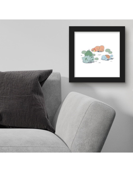 Arte de Pared Gallery Pops Pokémon - Bulbasaur, Charmander, Squirtle 30.48 cm