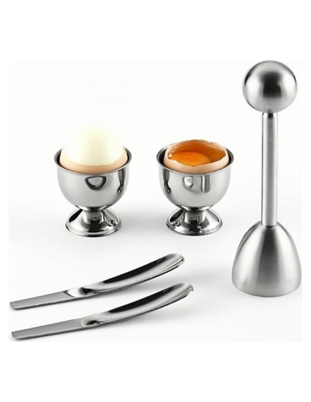 Juego de 5 Abridores de Huevos ZORIC - Acero Inoxidable