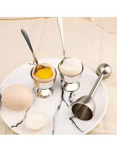 Juego de 5 Abridores de Huevos ZORIC - Acero Inoxidable