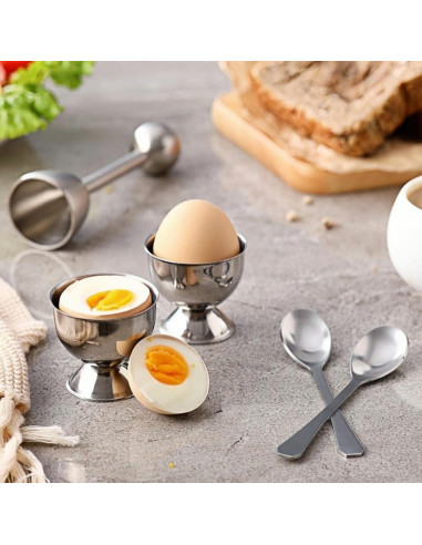 Juego de 5 Abridores de Huevos ZORIC - Acero Inoxidable