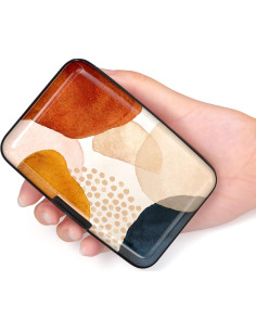 Portatarjetas de Crédito RFID Hsxnam Mármol Abstracto 10.9x7.6cm 2