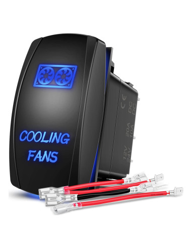 Interruptor de Palanca Nilight 5 Pines LED Azul 20A 12V