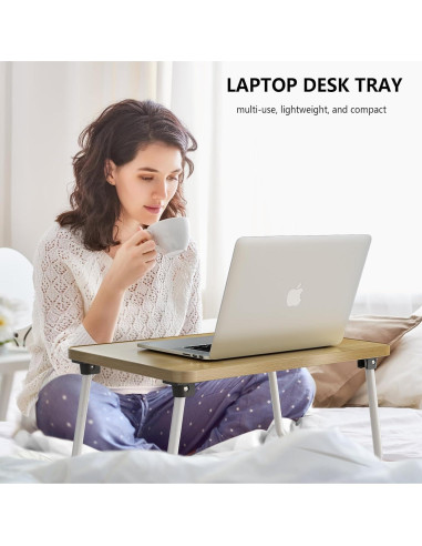 Bandeja Plegable para Computadora Portátil Promitop Beige