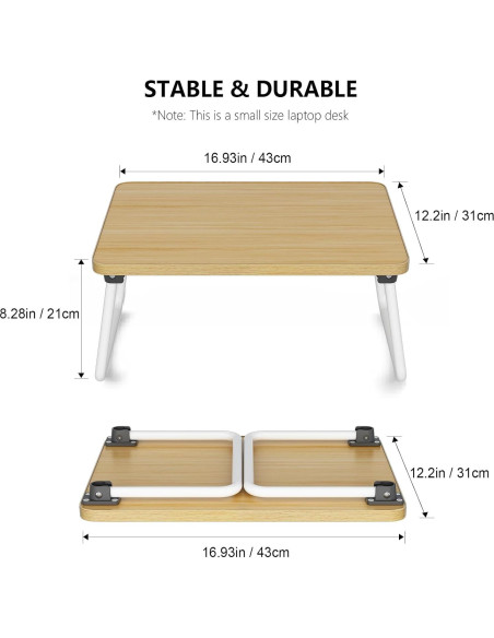 Bandeja Plegable para Computadora Portátil Promitop Beige