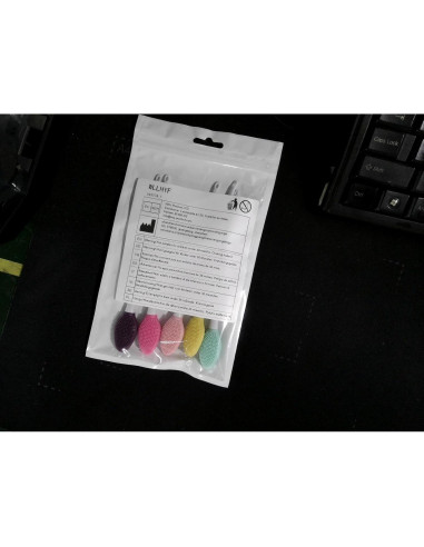 5 Pcs Cepillo Exfoliante de Labios WLLHYF Silicona Doble Cara