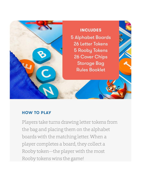 Juego Educativo ABCs de Rooby SimplyFun - Alfabeto para Niños 3+