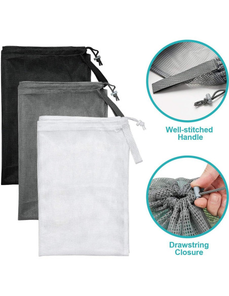 Bolsas de Lavandería Malla Resistente Dalykate 61x91cm 3Pcs Bolsas de Lavandería Malla Resistente Dalykate 61x91cm 3Pcs