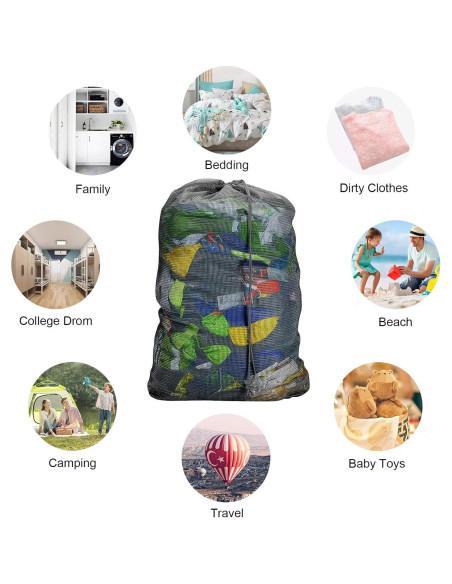 Bolsas de Lavandería Malla Resistente Dalykate 61x91cm 3Pcs Bolsas de Lavandería Malla Resistente Dalykate 61x91cm 3Pcs