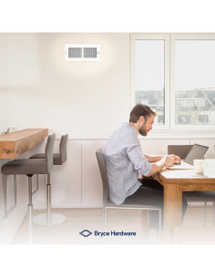 Cubierta de Ventilación de Aire Bryce Hardware 10 x 4 cm Blanca 2