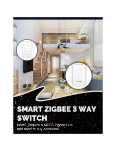 Interruptor de Luz Zigbee MOES 1 Gang Neutro Control Remoto 2