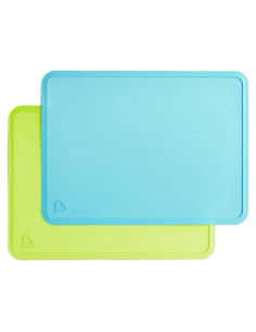Manteles de Silicona Munchkin Spotless para Niños 2 Piezas Azul/Verde