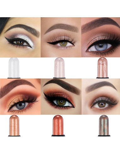 Lápiz de Sombra de Ojos Melsintern 12 Colores Mate y Brillo