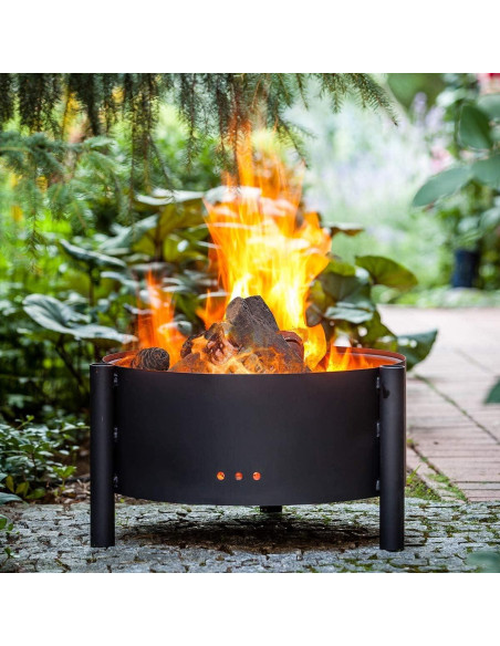 Leños Cerámicos para Chimenea Safstar 9 Piezas - Alta Temperatura