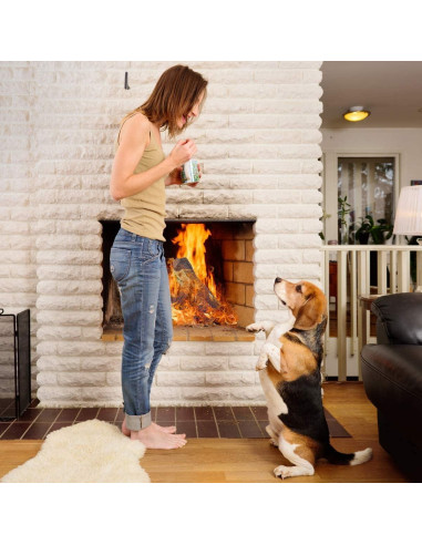 Leños Cerámicos para Chimenea Safstar 9 Piezas - Alta Temperatura