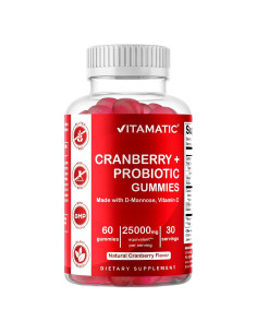 Gomitas Veganas de Arándano Vitamatic 60 Unidades - Salud Urinaria