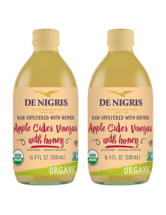 Vinagre de Sidra de Manzana Orgánico De Nigris con Miel 500 ml x2