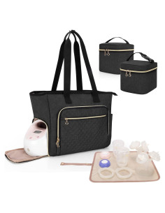 Bolsa para Extractor de Leche LUXJA Negra Compatible con Spectra S1/S2