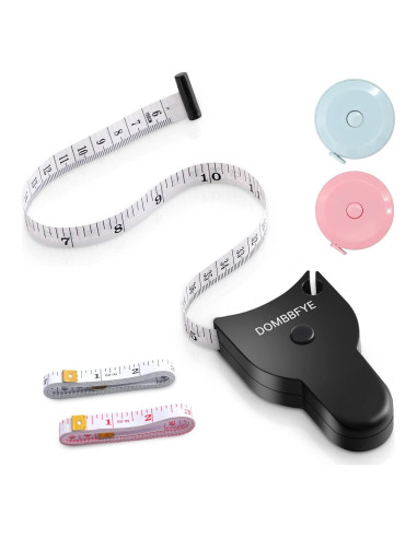 Cinta Métrica Corporal Dombbfye Retráctil 150cm Doble Escala
