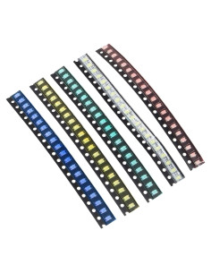 Kit de LED SMD 1206 AEDIKO 100pcs 5 Colores Mini Chip