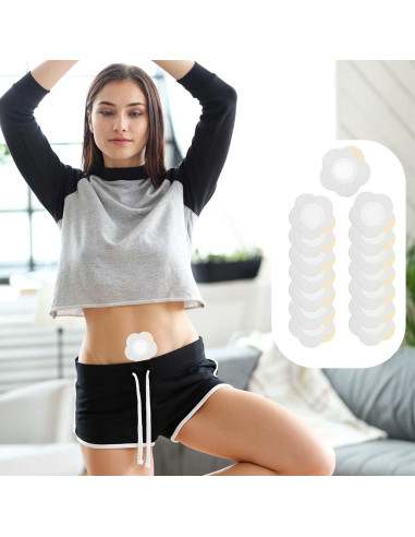 30 Pcs Compresas Desechables de Aceite de Ricino Qianyu 5.7x5.7cm