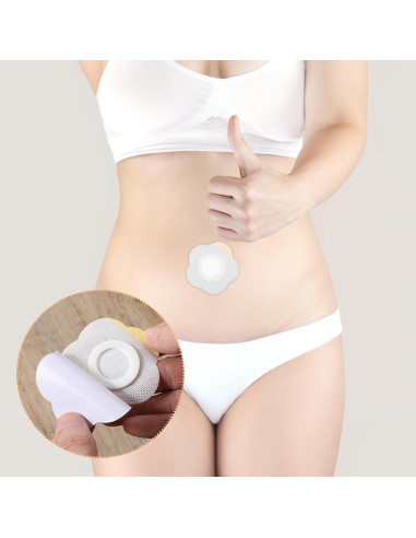 30 Pcs Compresas Desechables de Aceite de Ricino Qianyu 5.7x5.7cm